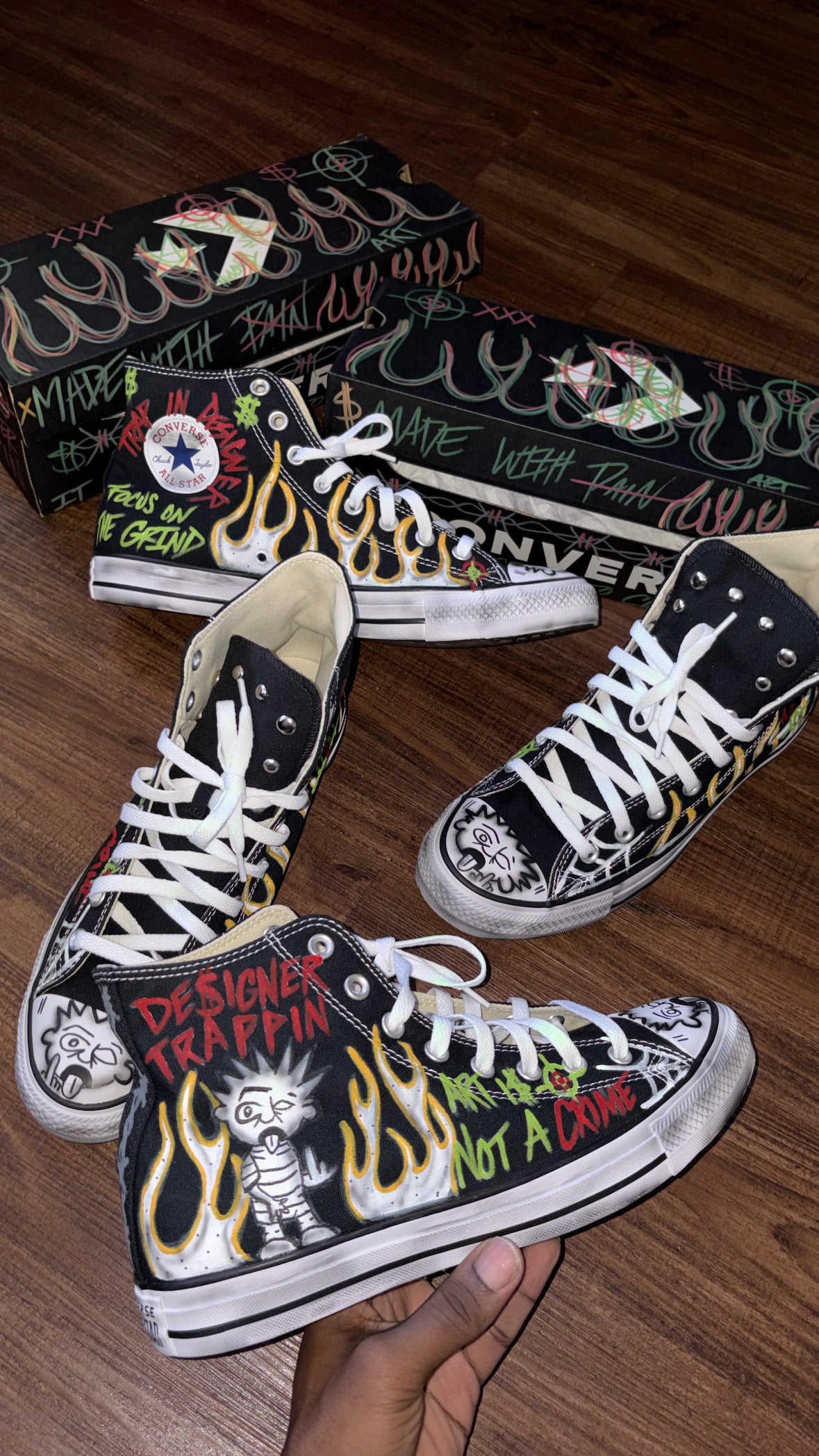 Designer Trappin Worldwide Fully Customize Shoes